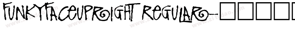 FunkyFaceUpright Regular字体转换